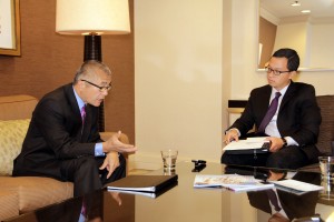 Ambassador Locke with Samuel Tsoi